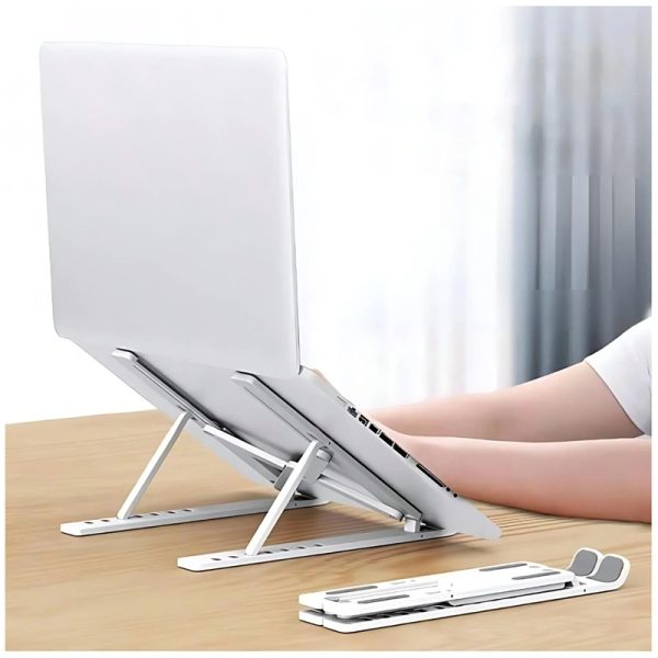 Soporte Plegable Portatil Ajustable de Aluminio Para Tablet o Laptop