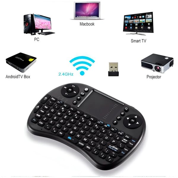 Mini Teclado Inalámbrico Smart TV/PC Touch Retroiluminado