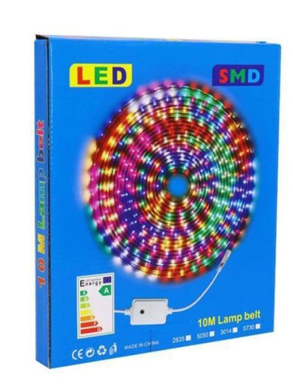 Tira LED SMD 10m Flexible Tipo Manguera 7 Colores para Decoración