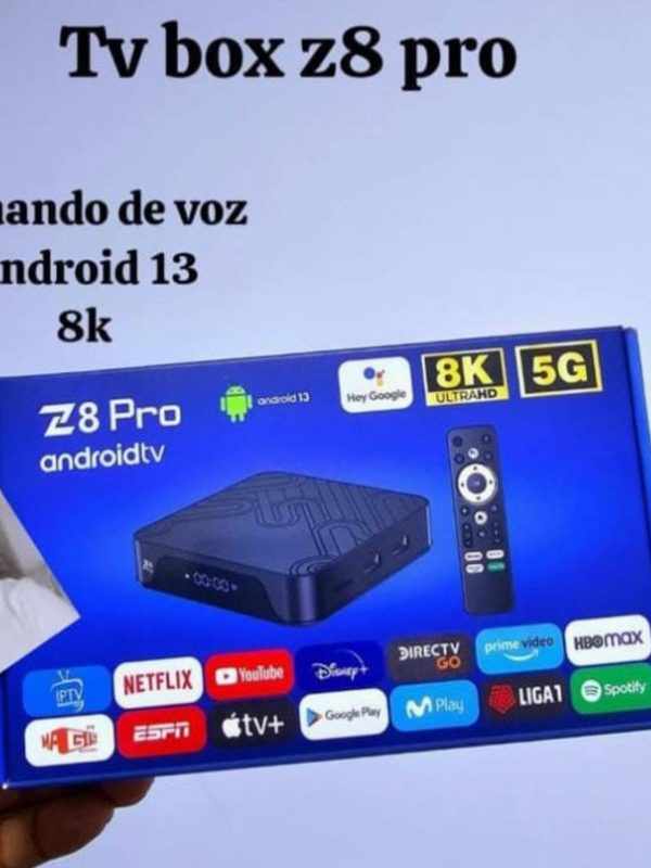 Smart TV Box Z8 Pro 8K con Control por Voz