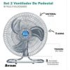 Ventilador 3 en 1 de 18" Para Uso en Pedestal, Pared y Mesa