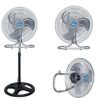 Ventilador 3 en 1 de 18" Para Uso en Pedestal, Pared y Mesa