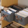 Caja Cesta Organizadora y Almacenamiento de Ropa Multiuso Plegable con Varilla