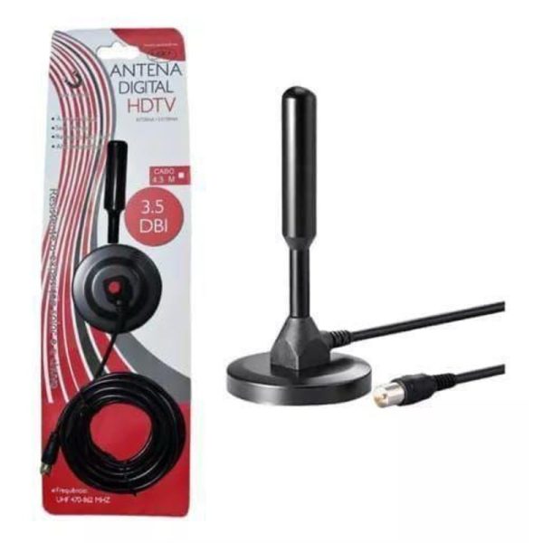 Antena UHF de TV DIGITAL HD de Señal Abierta para TV LCD SMART TV