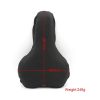 Asiento Cojín Gel para Bicicleta + Funda Protectora Color Negro