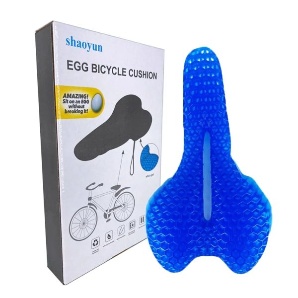 Asiento Cojín Gel para Bicicleta + Funda Protectora Color Negro