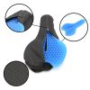Asiento Cojín Gel para Bicicleta + Funda Protectora Color Negro