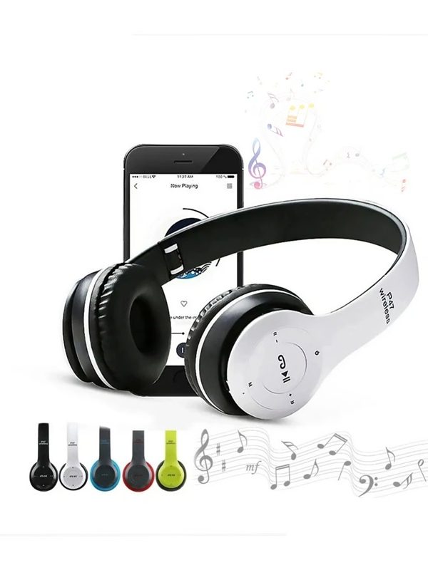 Audifonos Vincha P47 con Bluetooth Inalámbrico