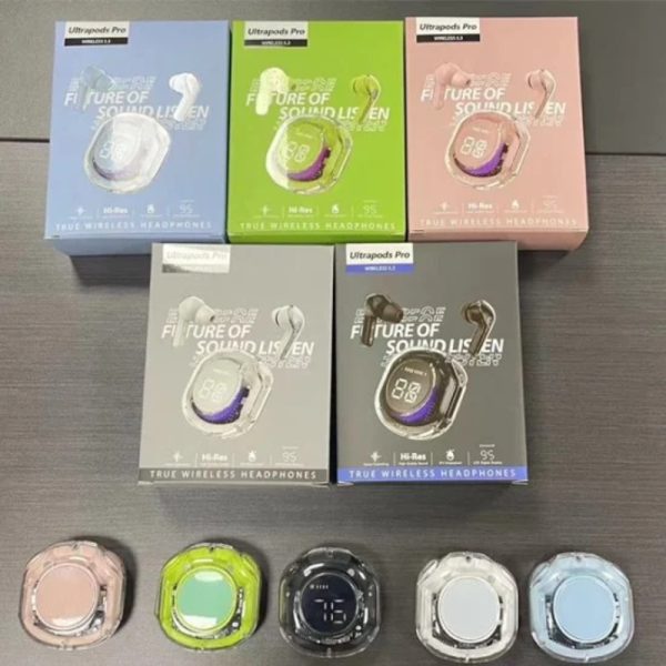 Audifono Futurista Cristal Bluetooth UltraPods