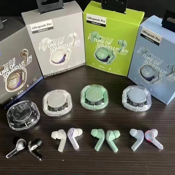 Audifono Futurista Cristal Bluetooth UltraPods
