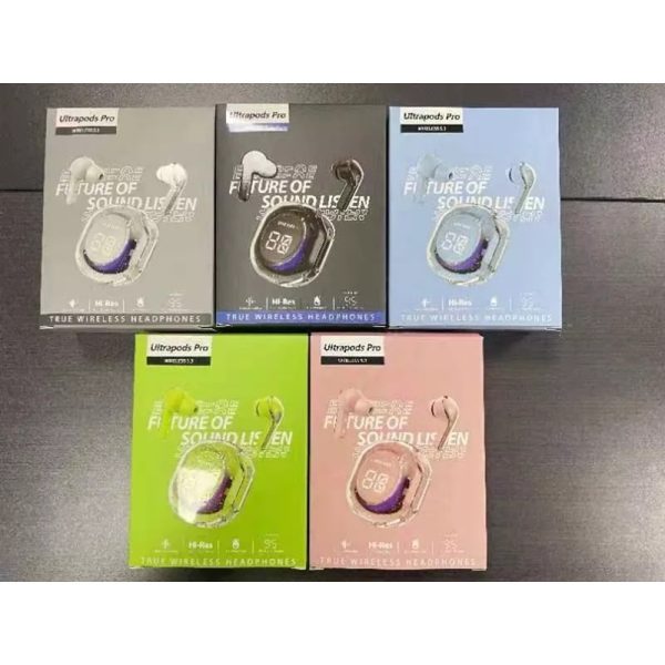Audifono Futurista Cristal Bluetooth UltraPods
