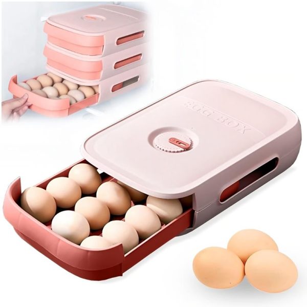 Bandeja-organizador-de-Huevos-3.jpeg Bandeja Organizador de Huevos Apilable con Ventilación