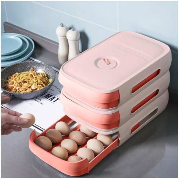 Bandeja-organizador-de-Huevos-4.jpeg Bandeja Organizador de Huevos Apilable con Ventilación