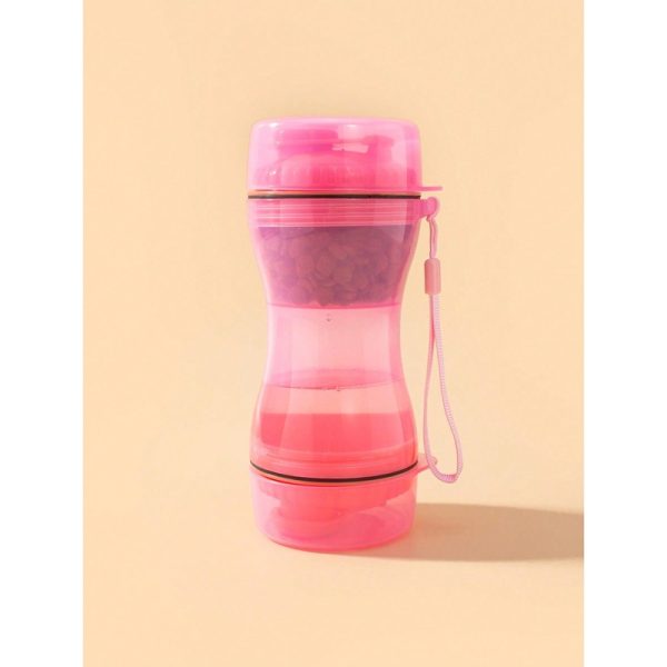 Botella Comedero Portatil para Mascotas 2 en 1
