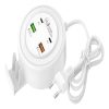 Cargador de Mesa de Carga Rapida de 2 Puertos USB+ 2 Tipo C  de 5.1A