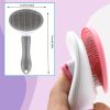 Cepillo de Pelo para Mascotas con Boton de Limpieza