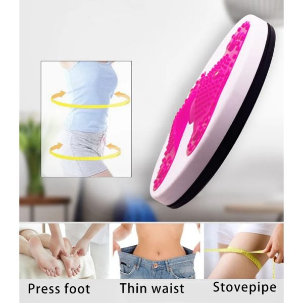 Disco Giratorio De Ejercicio Con Masajeador De Pies  Para Piernas, Cintura y Cuerpo