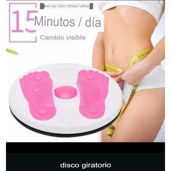 Disco Giratorio De Ejercicio Con Masajeador De Pies  Para Piernas, Cintura y Cuerpo