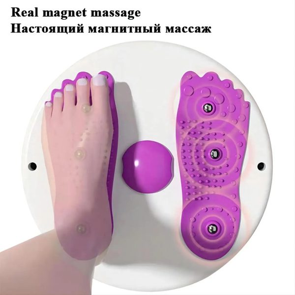 Disco Giratorio De Ejercicio Con Masajeador De Pies  Para Piernas, Cintura y Cuerpo