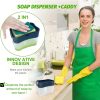 Dispensador-de-Detergente-Liquido-2-en-1.jpg Dispensador de Detergente Liquido con Soporte para Esponja