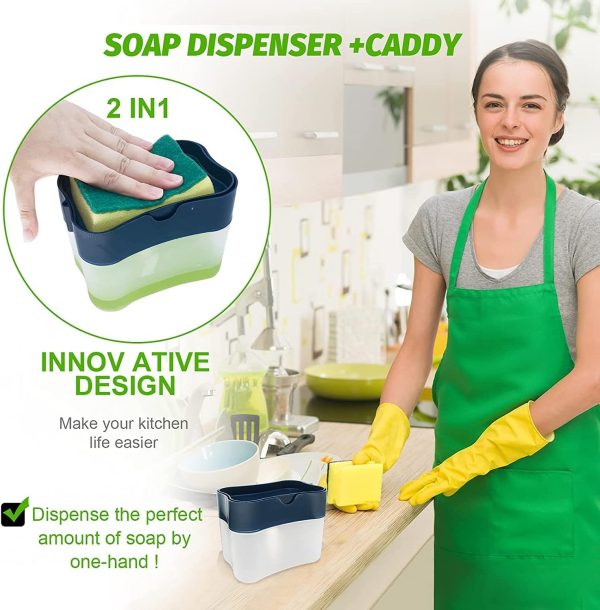 Dispensador-de-Detergente-Liquido-2-en-1.jpg Dispensador de Detergente Liquido con Soporte para Esponja