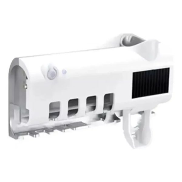 Dispensador Automatico de Pasta Dental con Esterilizador UV y Porta Cepillos