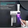 Dispensador Automatico de Pasta Dental con Esterilizador UV y Porta Cepillos
