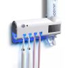 Dispensador Automatico de Pasta Dental con Esterilizador UV y Porta Cepillos