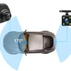 Camara Espejo Retrovisor con Doble Camara de Grabacion Frontal y Reversa para Carro