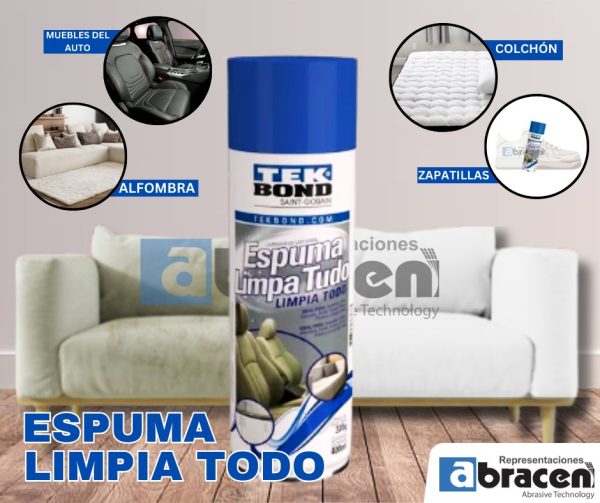 Aerosol Espuma Limpia Todo de 370g/400ml