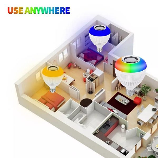 Foco de Luz RGB con Parlante Bluetooth