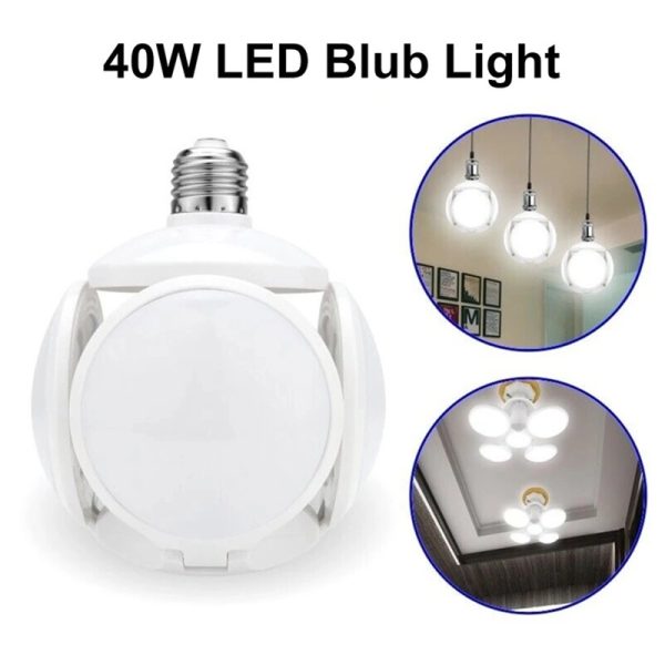 Foco Plegable Led  E27 de 40W Tipo Pelota