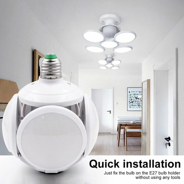 Foco Plegable Led  E27 de 40W Tipo Pelota
