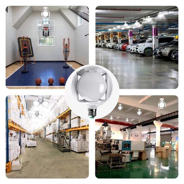 Foco Plegable Led  E27 de 40W Tipo Pelota