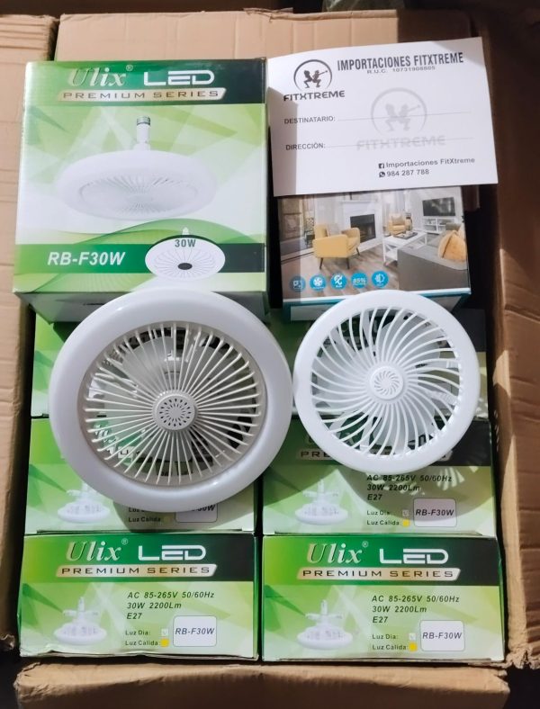Foco LED con Ventilador  2 en 1