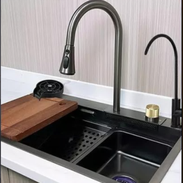 Fregadero de Cocina Multifuncional de Acero Inoxidable