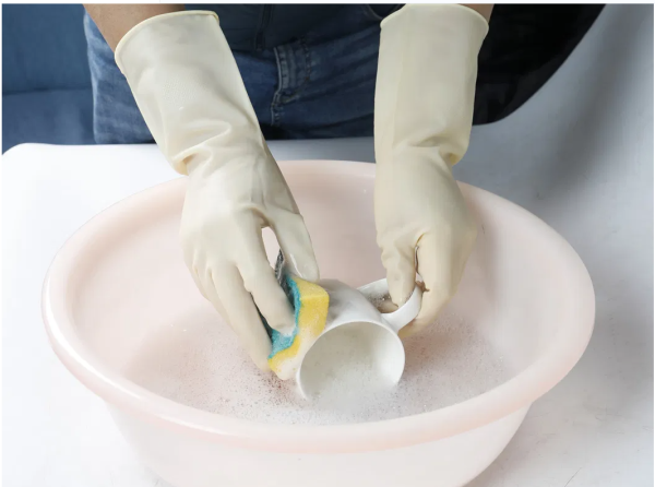 Guantes De Goma De Látex Impermeables para Limpieza
