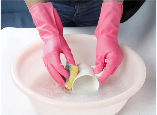 Guantes De Goma De Látex Impermeables para Limpieza