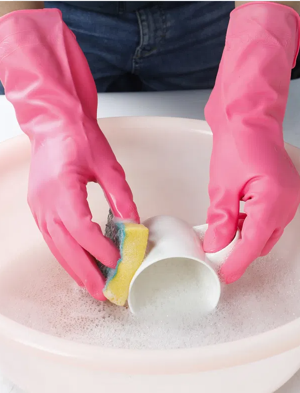 Guantes De Goma De Látex Impermeables para Limpieza