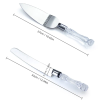 Juego de cuchillo y espátula de acero inoxidable para pastel
