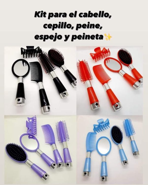 Kit-de-Cepillos-para-Cabello-Peineespejo-yPiza-Set-X-5-54.jpg Kit de Cepillos para Cabello + Peine, Espejo y Pinza Set X 5