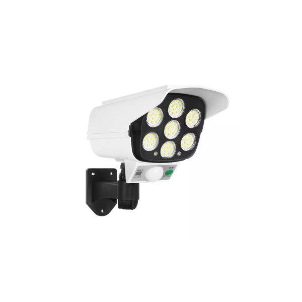 Lampara Foco Led con Panel Solar y Sensor de Movimiento + control