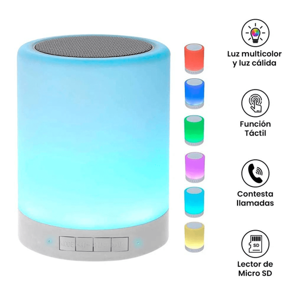 Lámpara Parlante Táctil RGB con Bluetooth