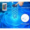 Lámpara de Mesa RGB con Control Táctil de tipo Cristal