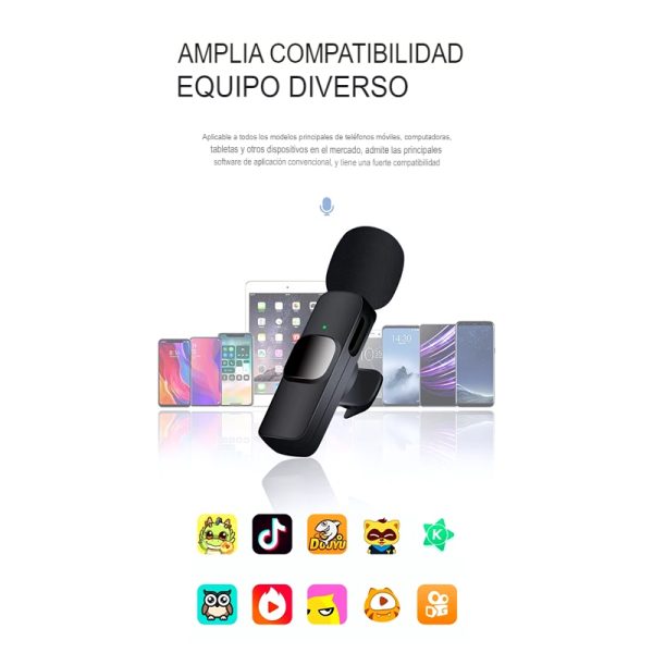 Microfono Inalámbrico K8 para Telefono Movil  Tipo C