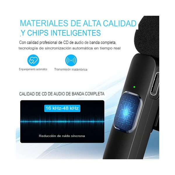 Microfono Inalámbrico K8 para Telefono Movil  Tipo C
