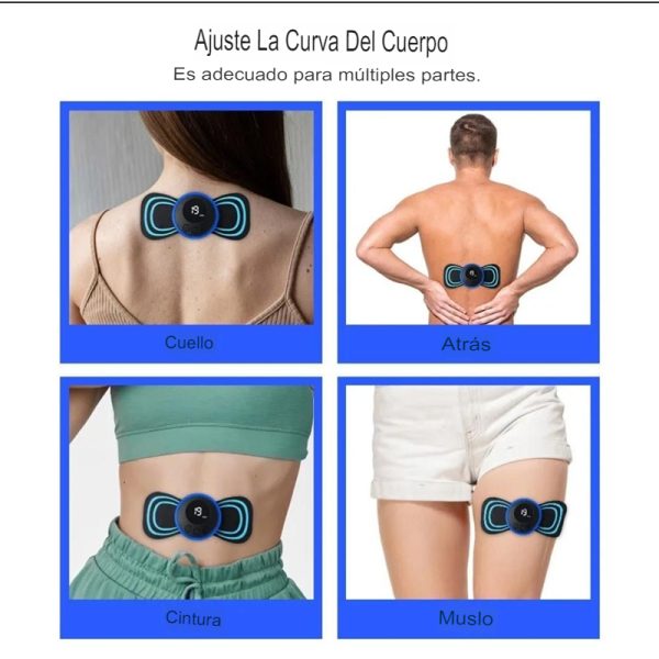 Mini Masajeador Muscular Electrico Recargable Tipo Mariposa