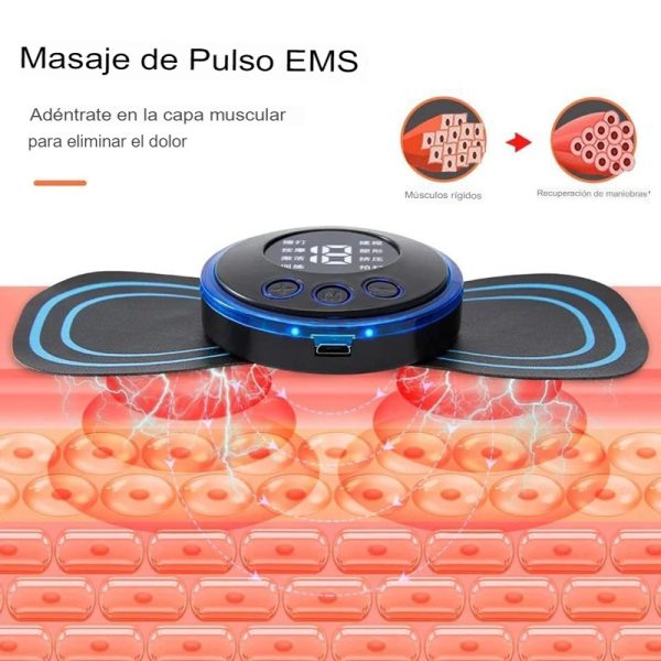 Mini Masajeador Muscular Electrico Recargable Tipo Mariposa
