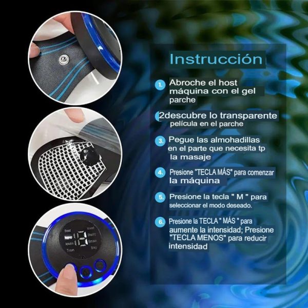 Mini Masajeador Muscular Electrico Recargable Tipo Mariposa