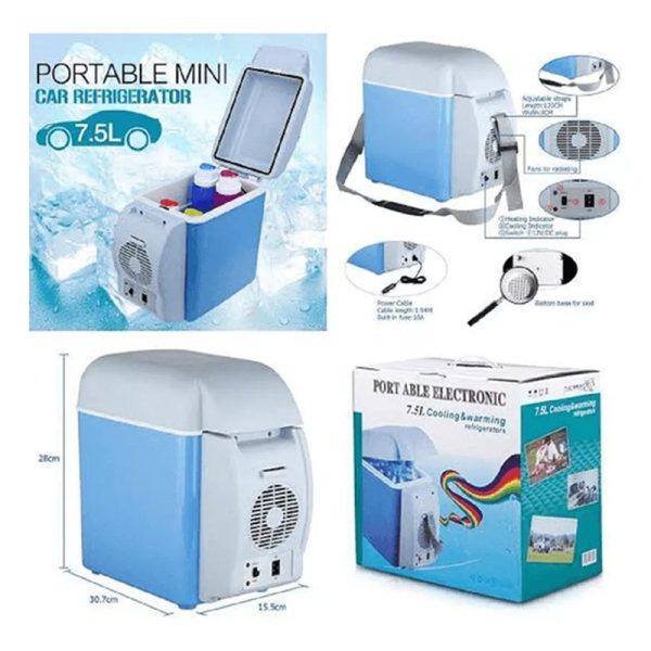 Mini Cooler Refrigerador Y Calentador Portatil Para Auto